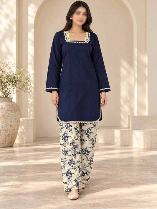 U-783 : Khaadi Printed 2-Piece (New)