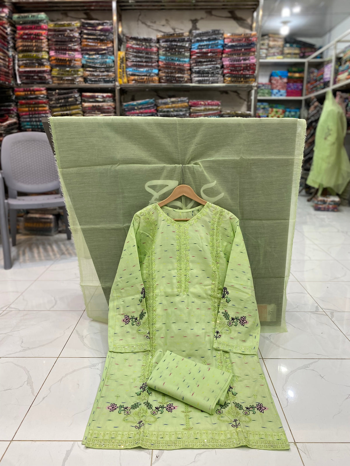U-714 Bindi Cotton 3-Piece Dress