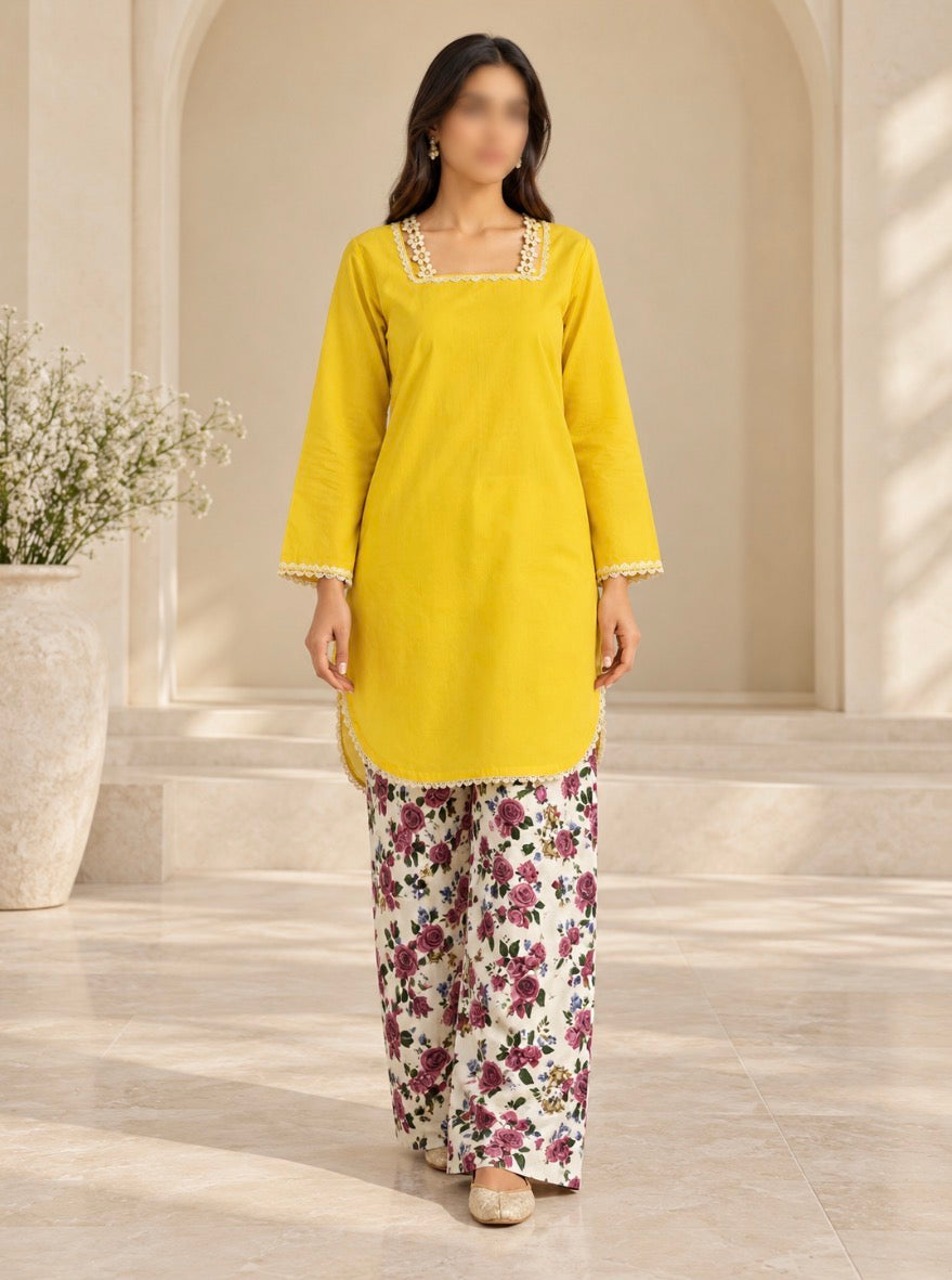 U-783 : Khaadi Printed 2-Piece (New)