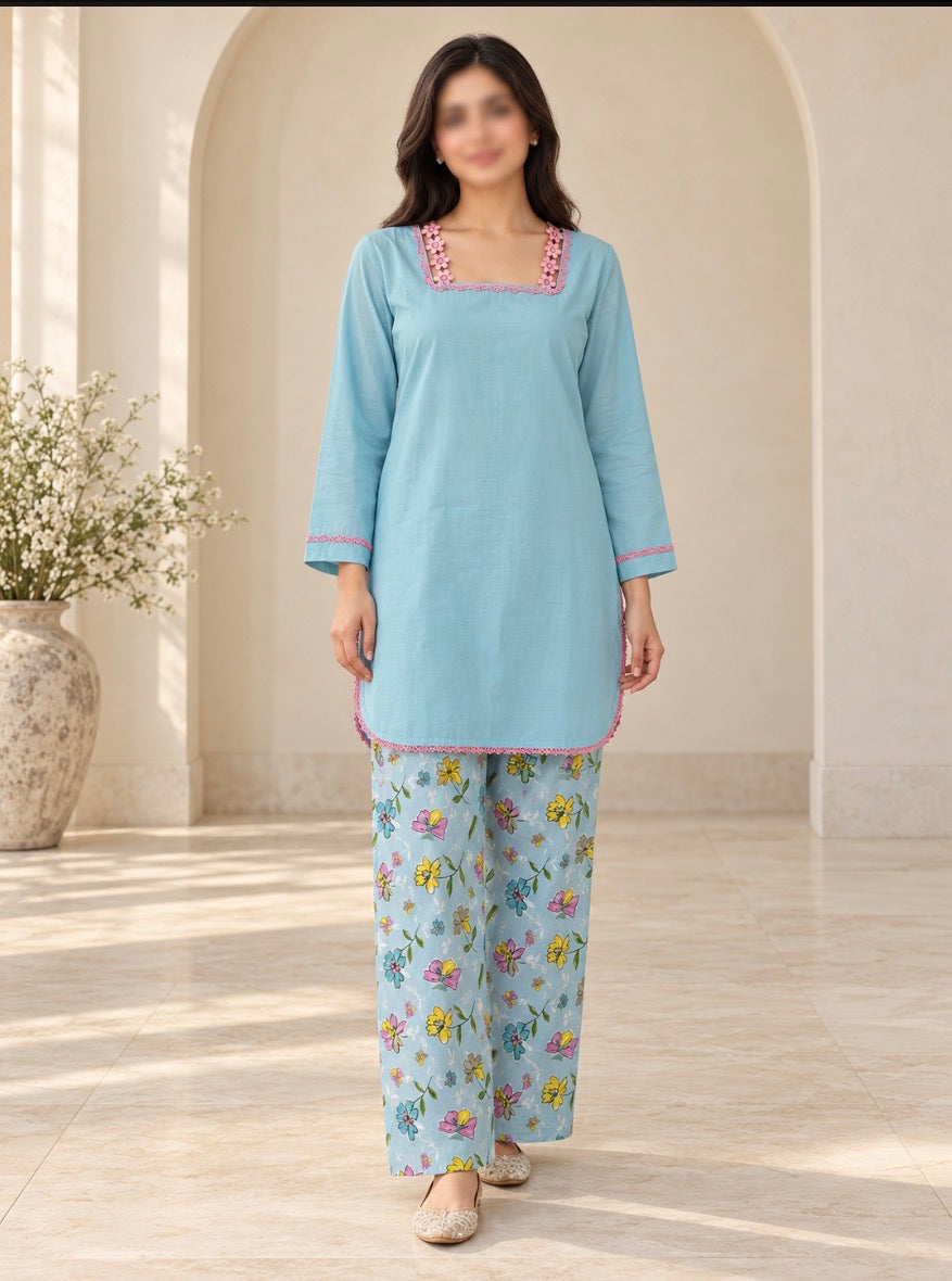 U-783 : Khaadi Printed 2-Piece (New)
