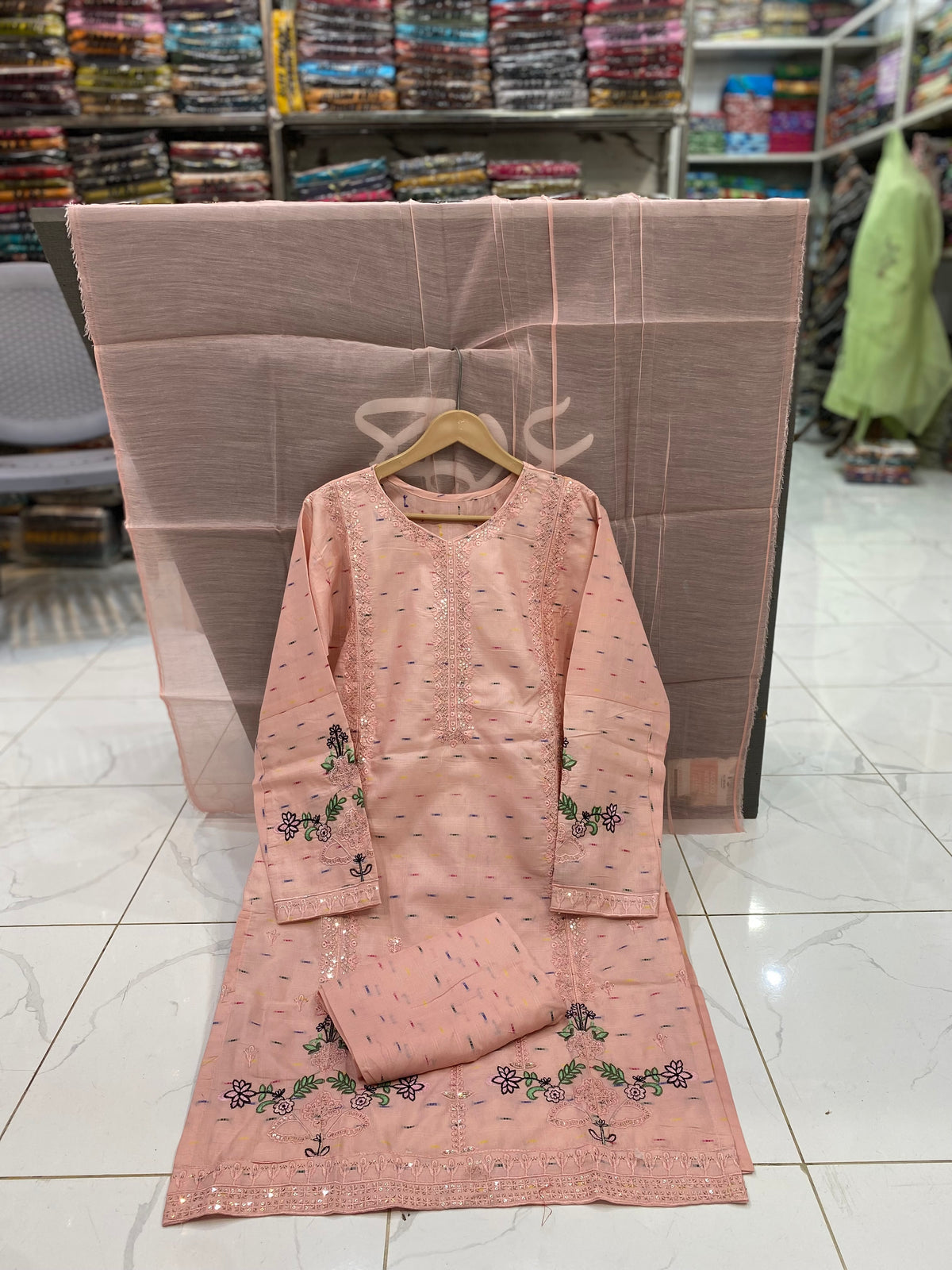 U-714 Bindi Cotton 3-Piece Dress