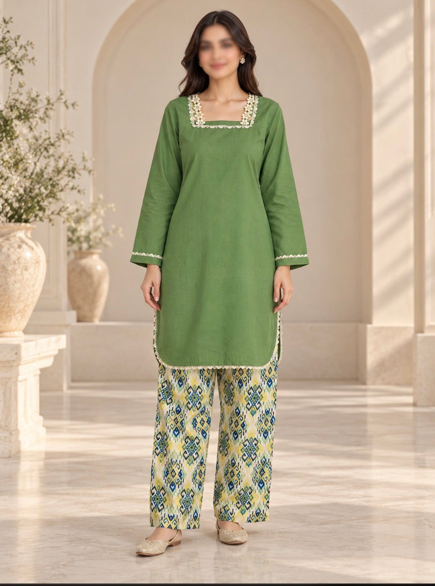 U-783 : Khaadi Printed 2-Piece (New)