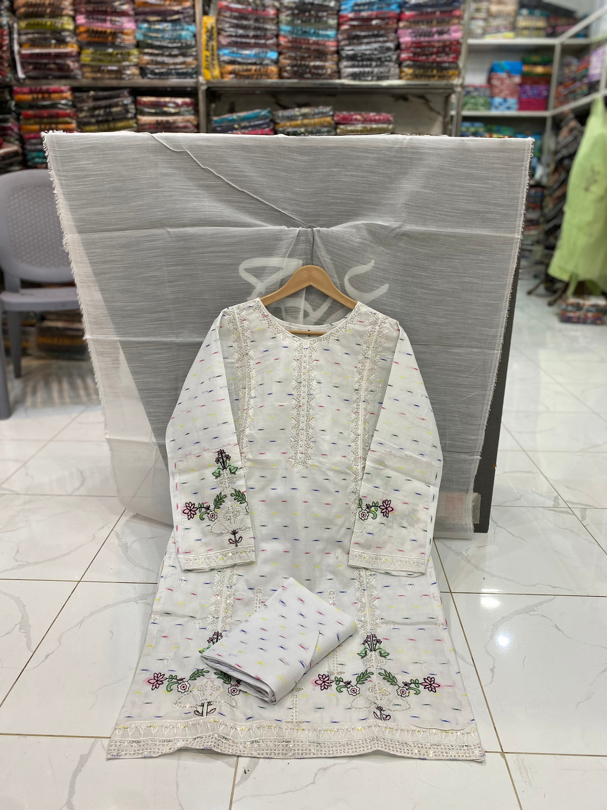 U-714 Bindi Cotton 3-Piece Dress