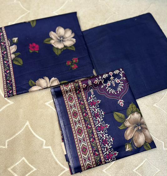 Unstiched 3-Piece Printed Mid Season Lawn Stuff Price