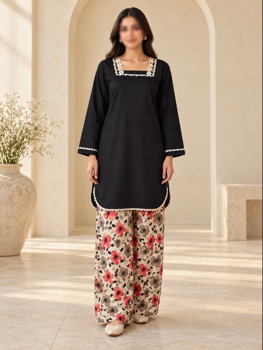 U-783 : Khaadi Printed 2-Piece (New)