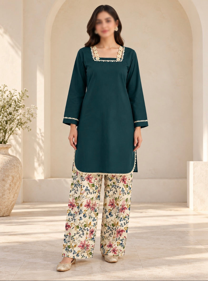 U-783 : Khaadi Printed 2-Piece (New)