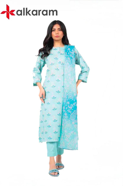 U-701 Al Karam 3 Piece Unstitched Outlet Stock