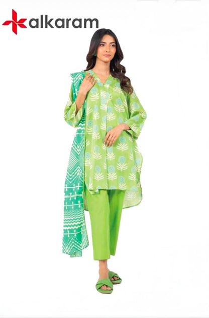 U-701 Al Karam 3 Piece Unstitched Outlet Stock